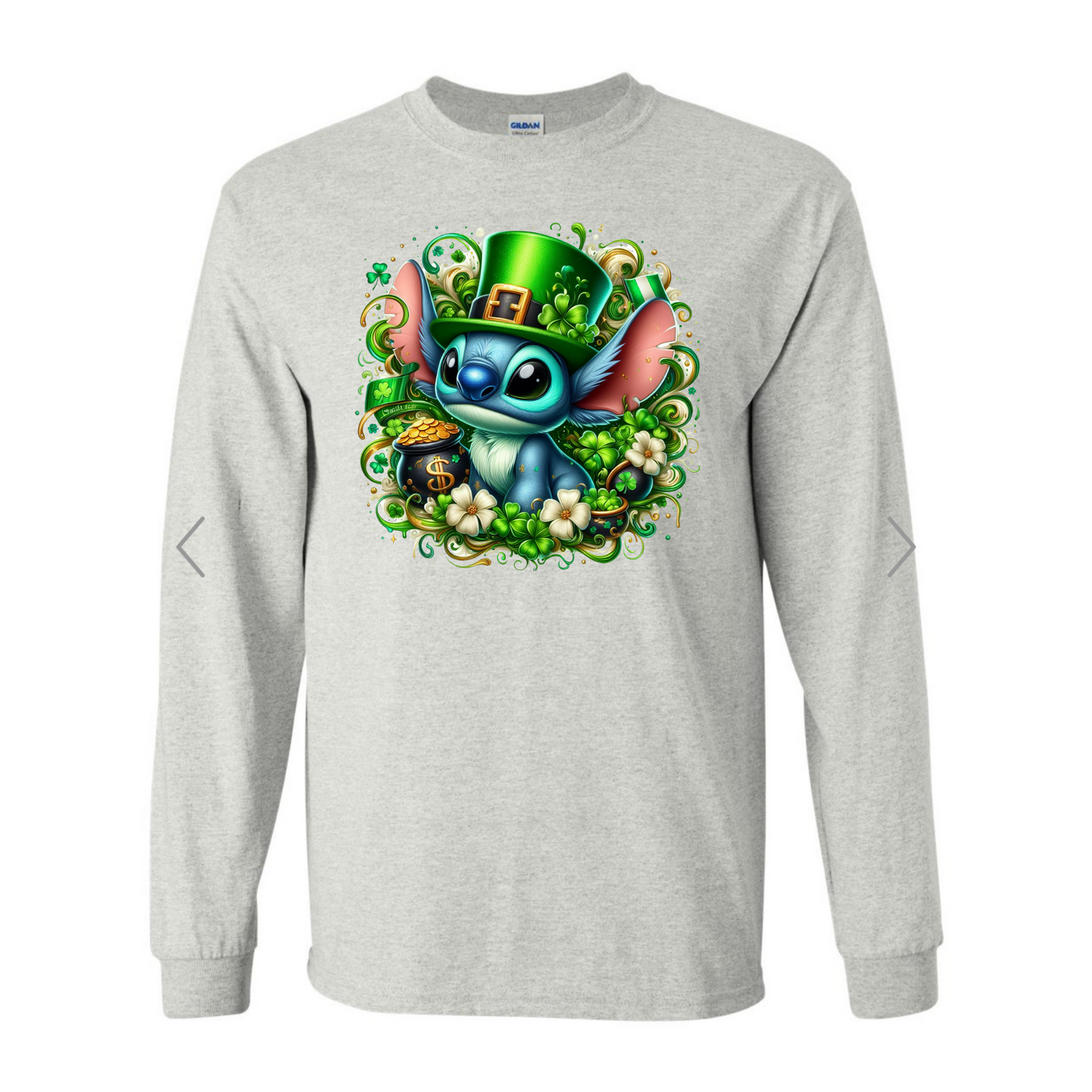 St. Patrick’s Stitch Gray Long Sleeve Shirt