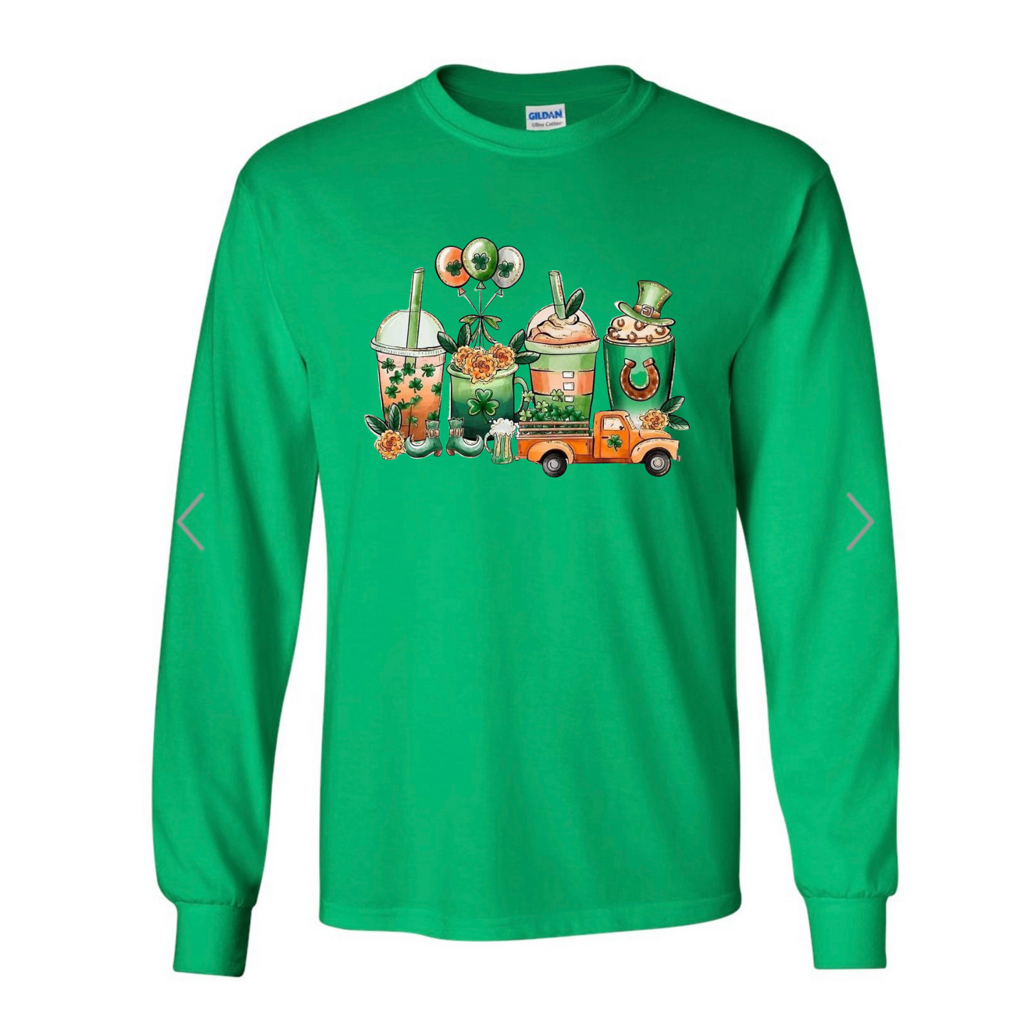 St. Patrick’s Coffees Green Long Sleeve Shirt