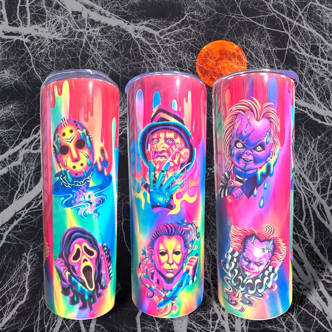 Neon Halloween Horror 20/30oz Tumbler