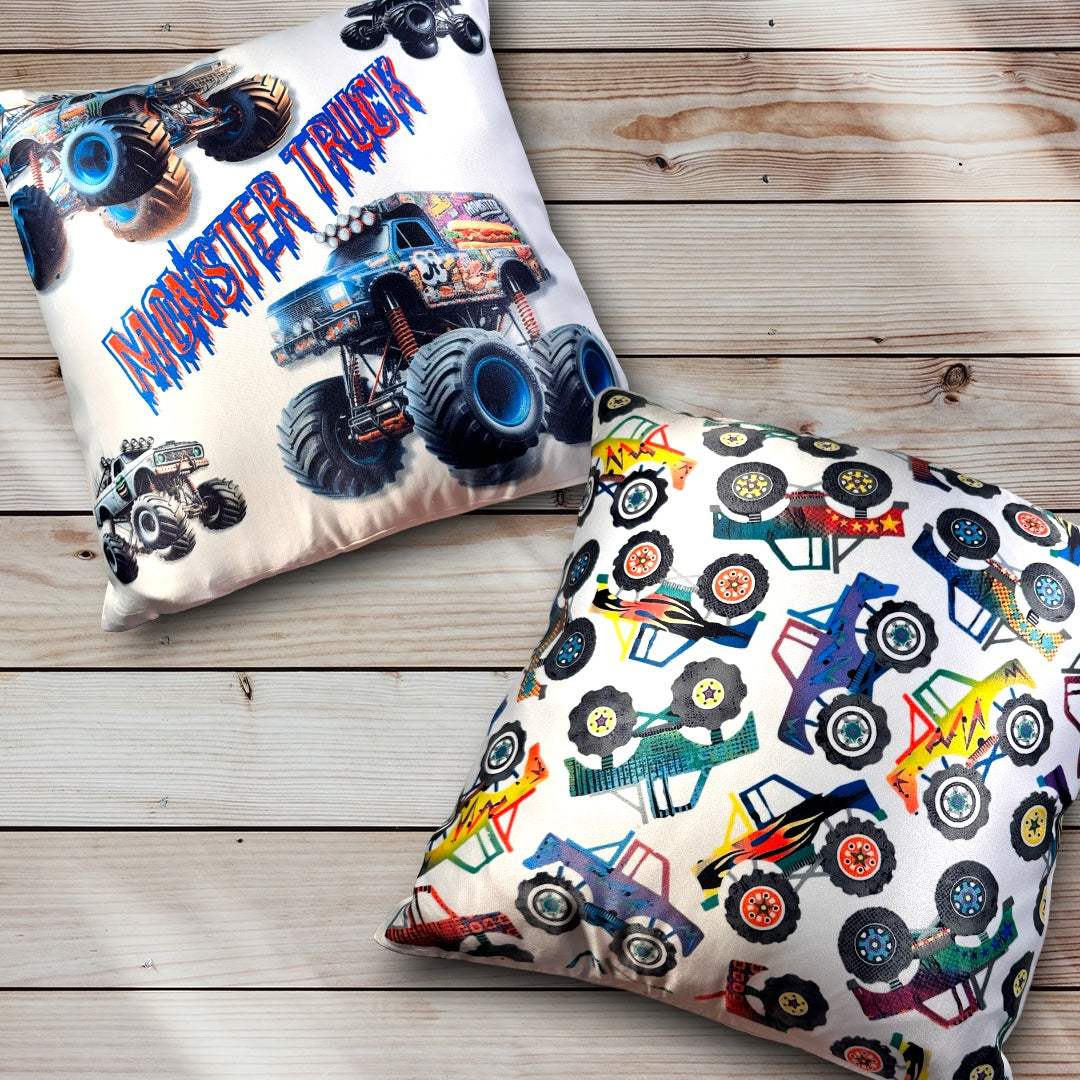 Monster Trucks Pillow