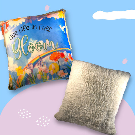 Live Life In Full Bloom 16x16 Pillow