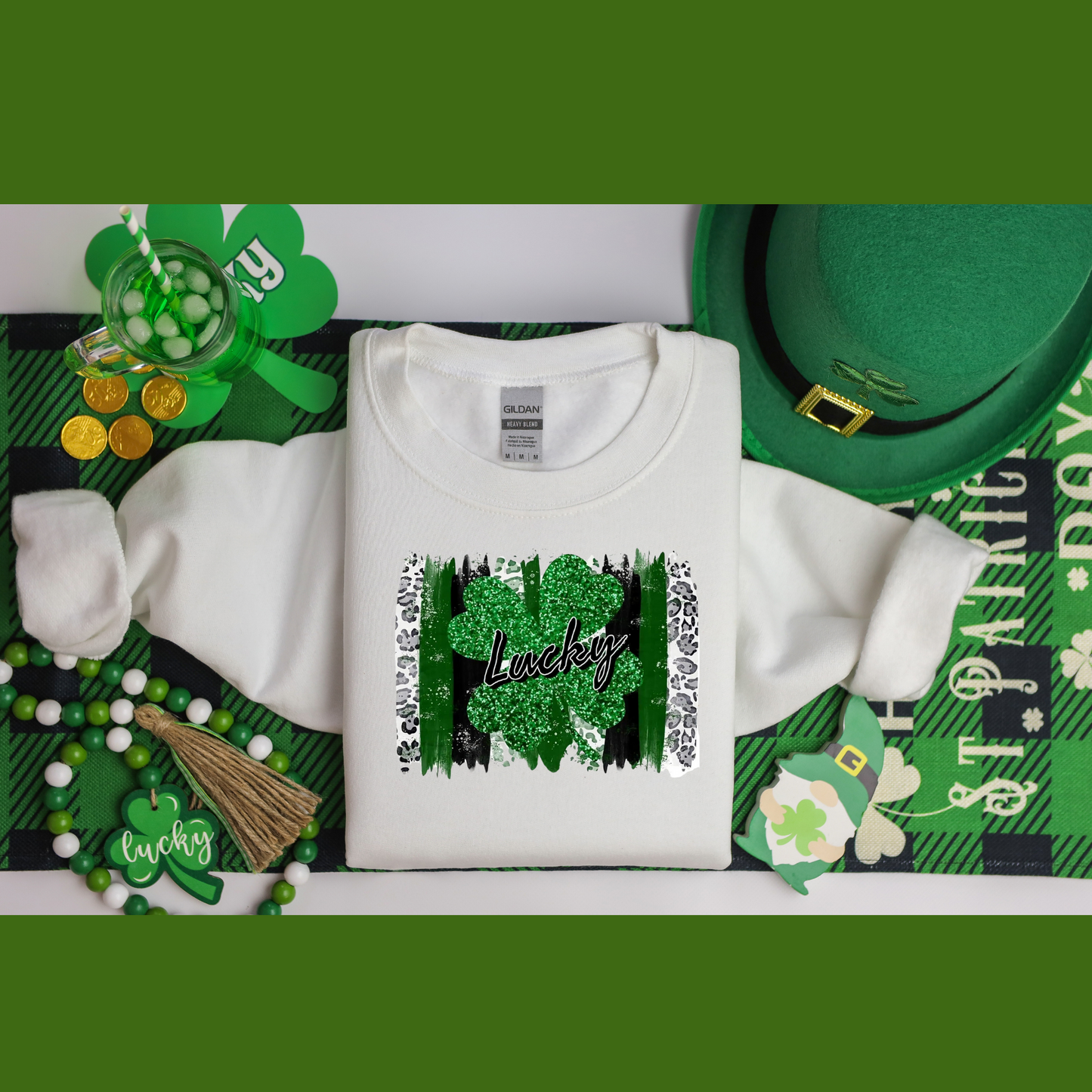 Lucky 4 Leaf Clover Sweatshirt