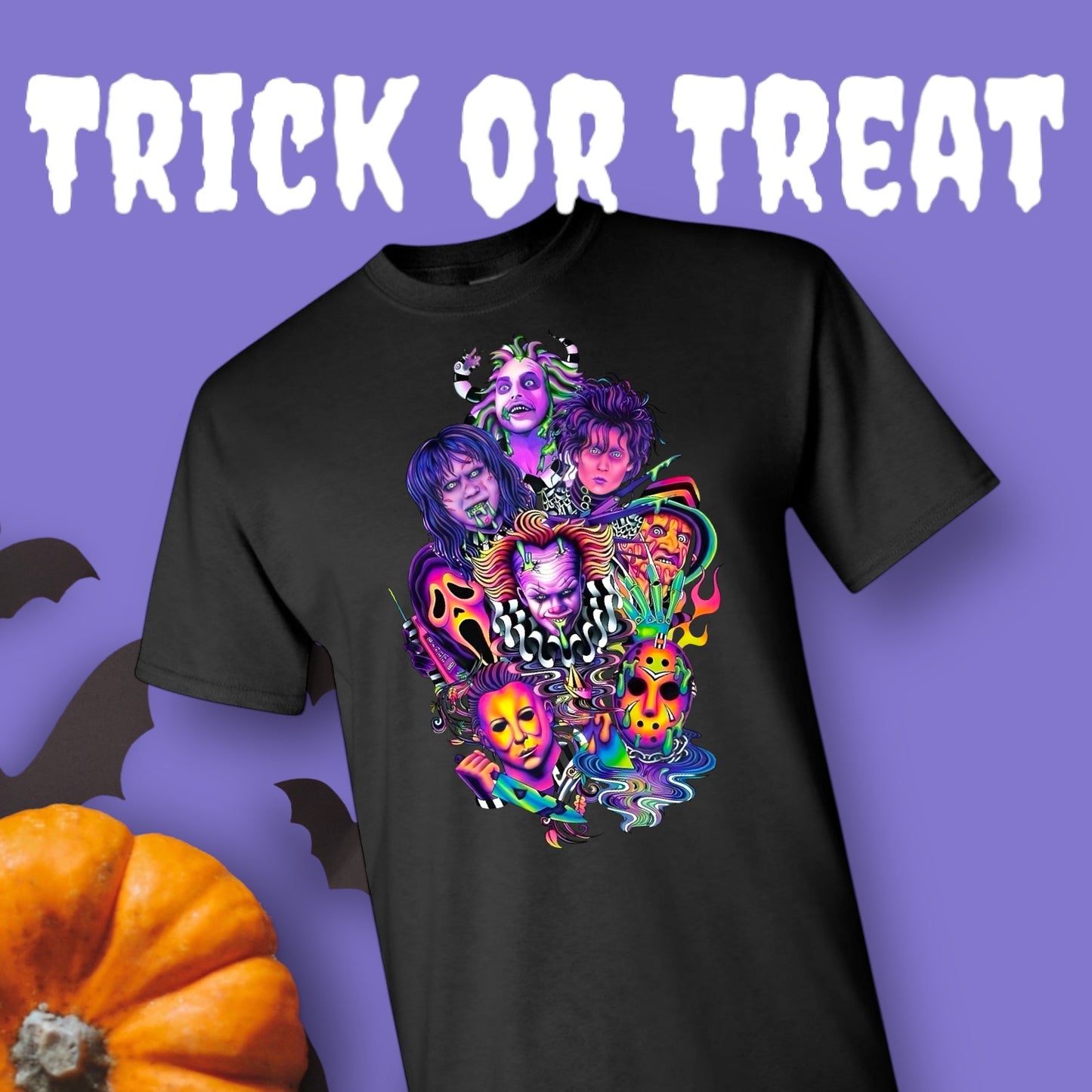 Neon Halloween Horror Shirt