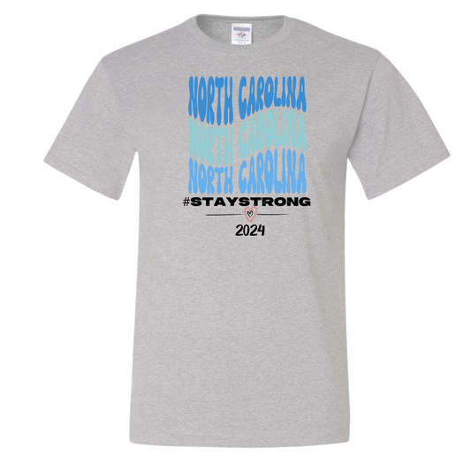 #staystrong North Carolina Gear Gray