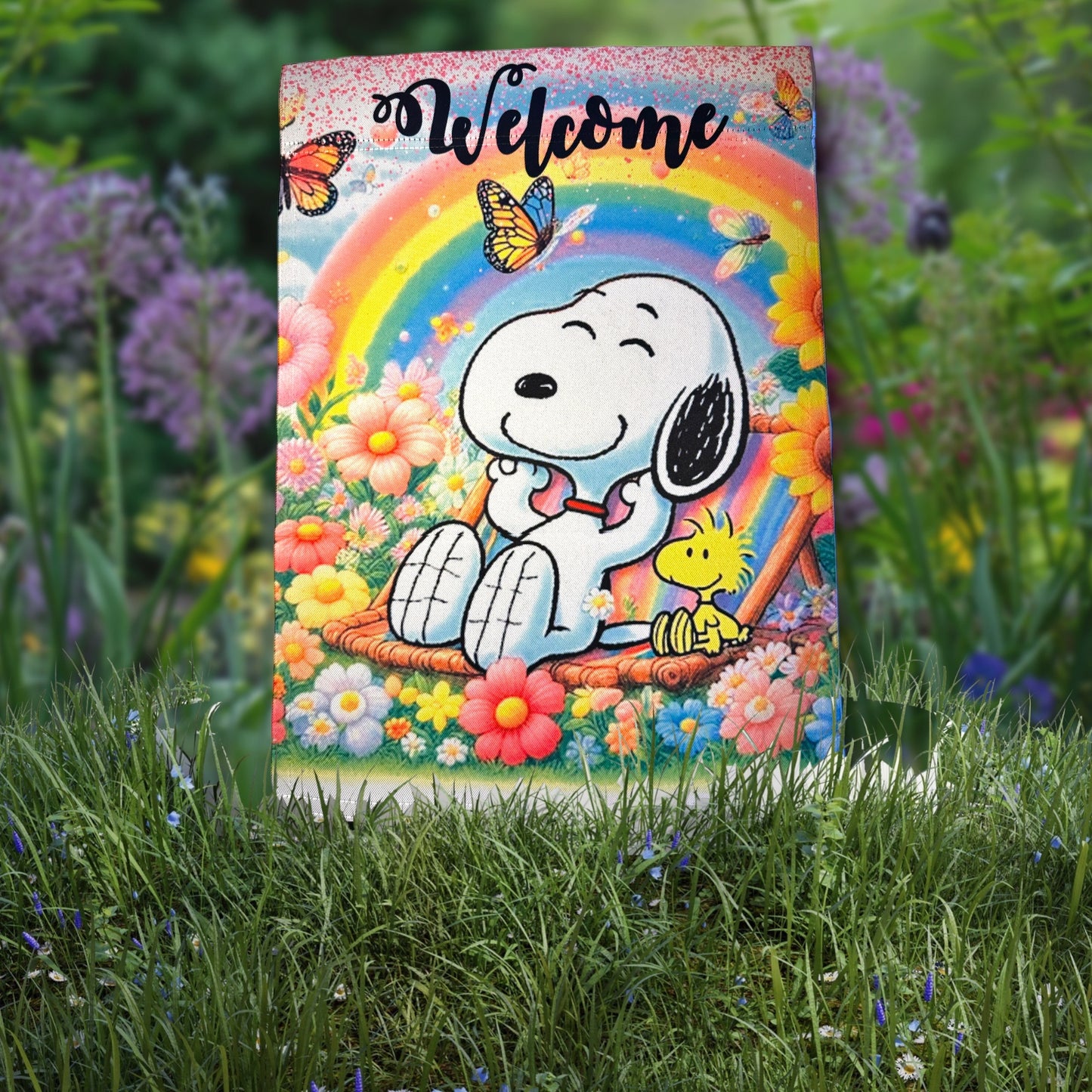 Snoopy Welcome Garden Flag