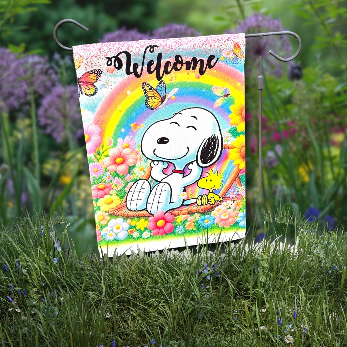 Snoopy Welcome Garden Flag