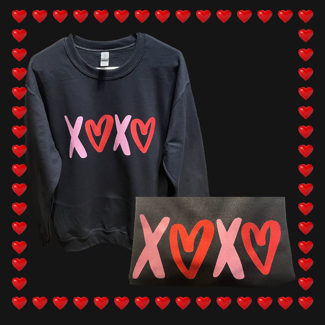 XOXO Black Valentine’s Sweatshirt