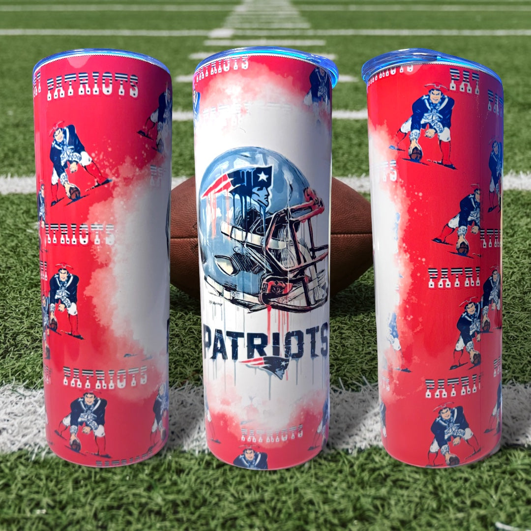 Patriots New And Throwback Logo 20oz Tumbler