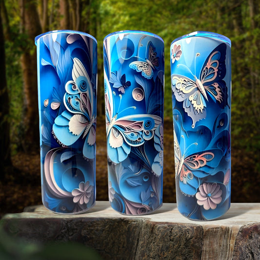 3D Butterflies 20oz Tumbler