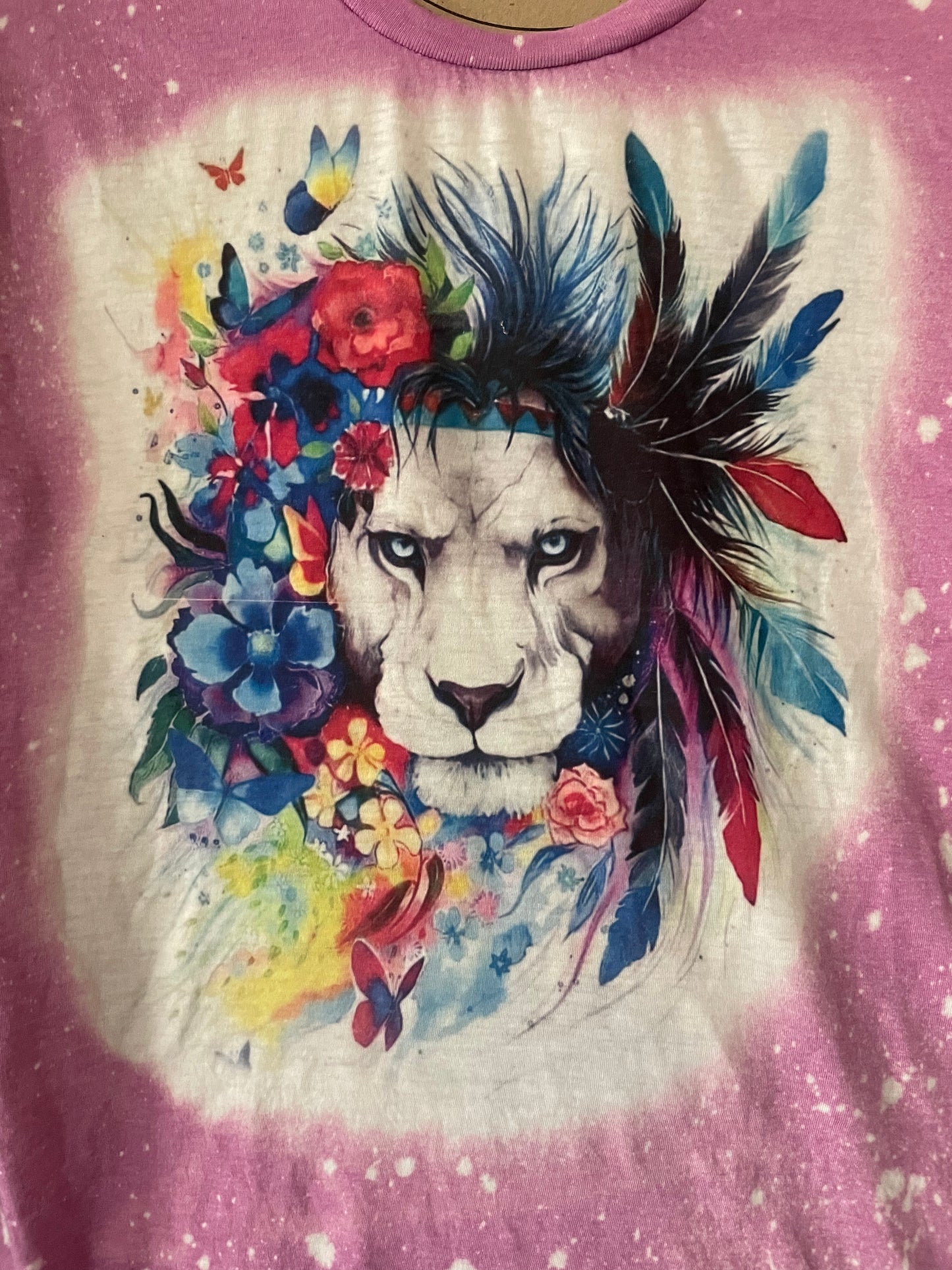 Colorful Lion Print Tee