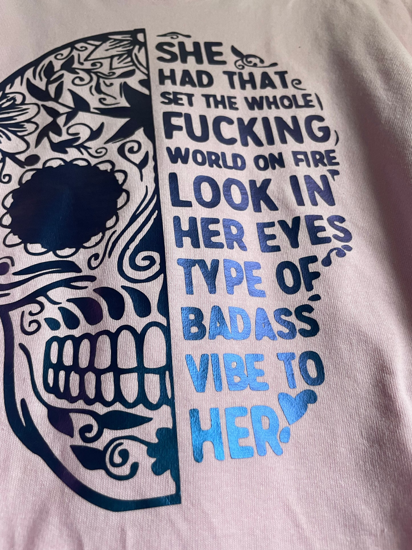 Sugar Skull With Strong Woman Saying