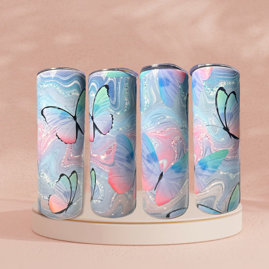 Iridescent Butterflies 20oz Tumbler