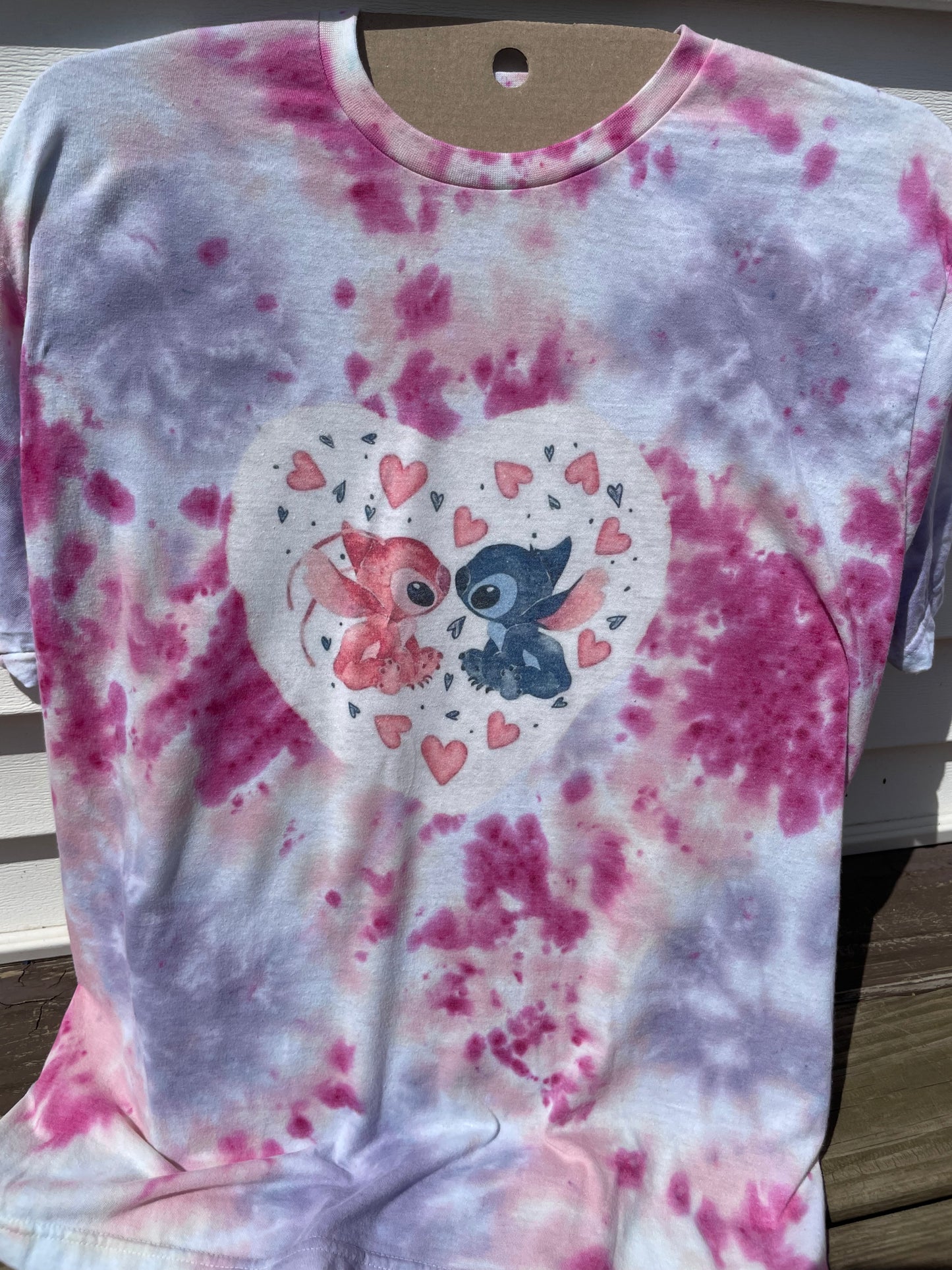 Tie Dye Stitch And Angel Love