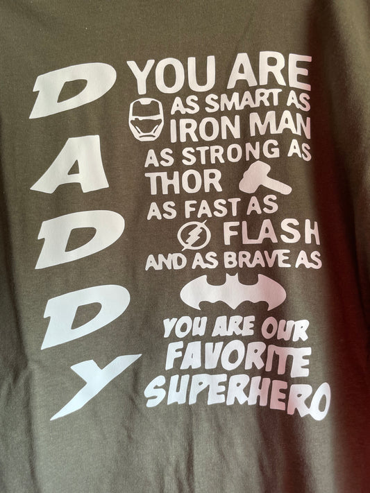 Dad Superhero Graphic Tee