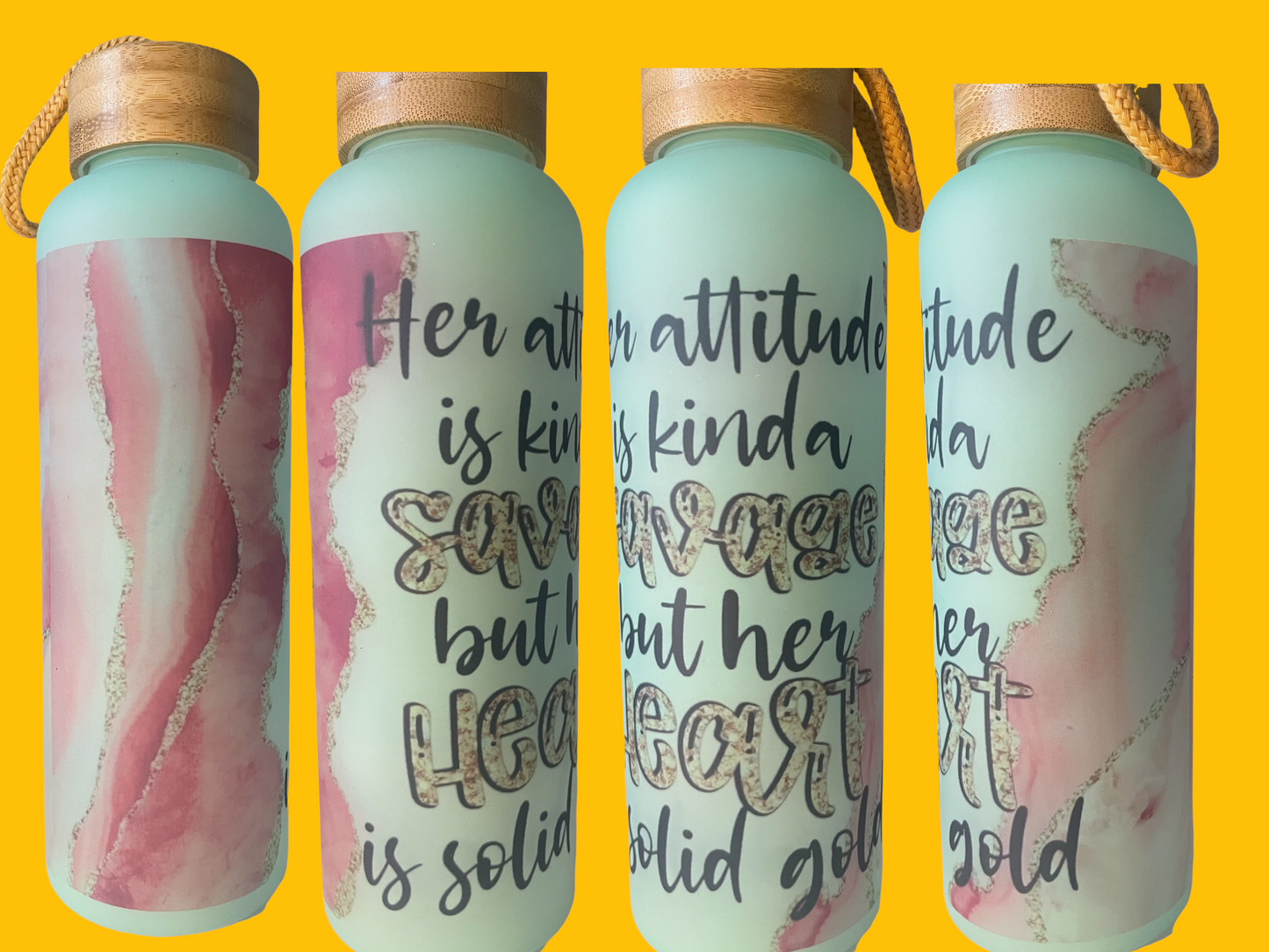 Her Attitude Savage Heart Of Gold 25oz Bottle