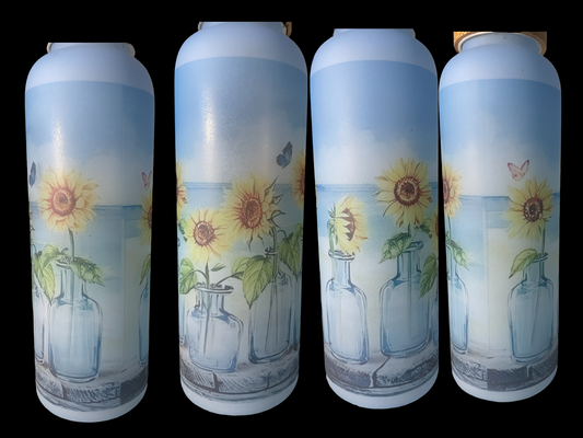 Sunflower And Butterfly 25oz Drinking Bottle