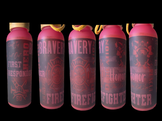 Firefighter 25oz Glass Bottle