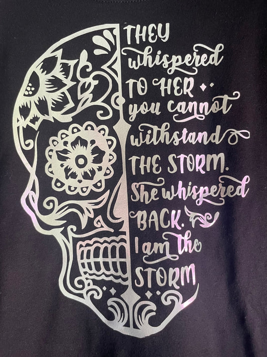 Sugar skull “Woman Storm” Saying