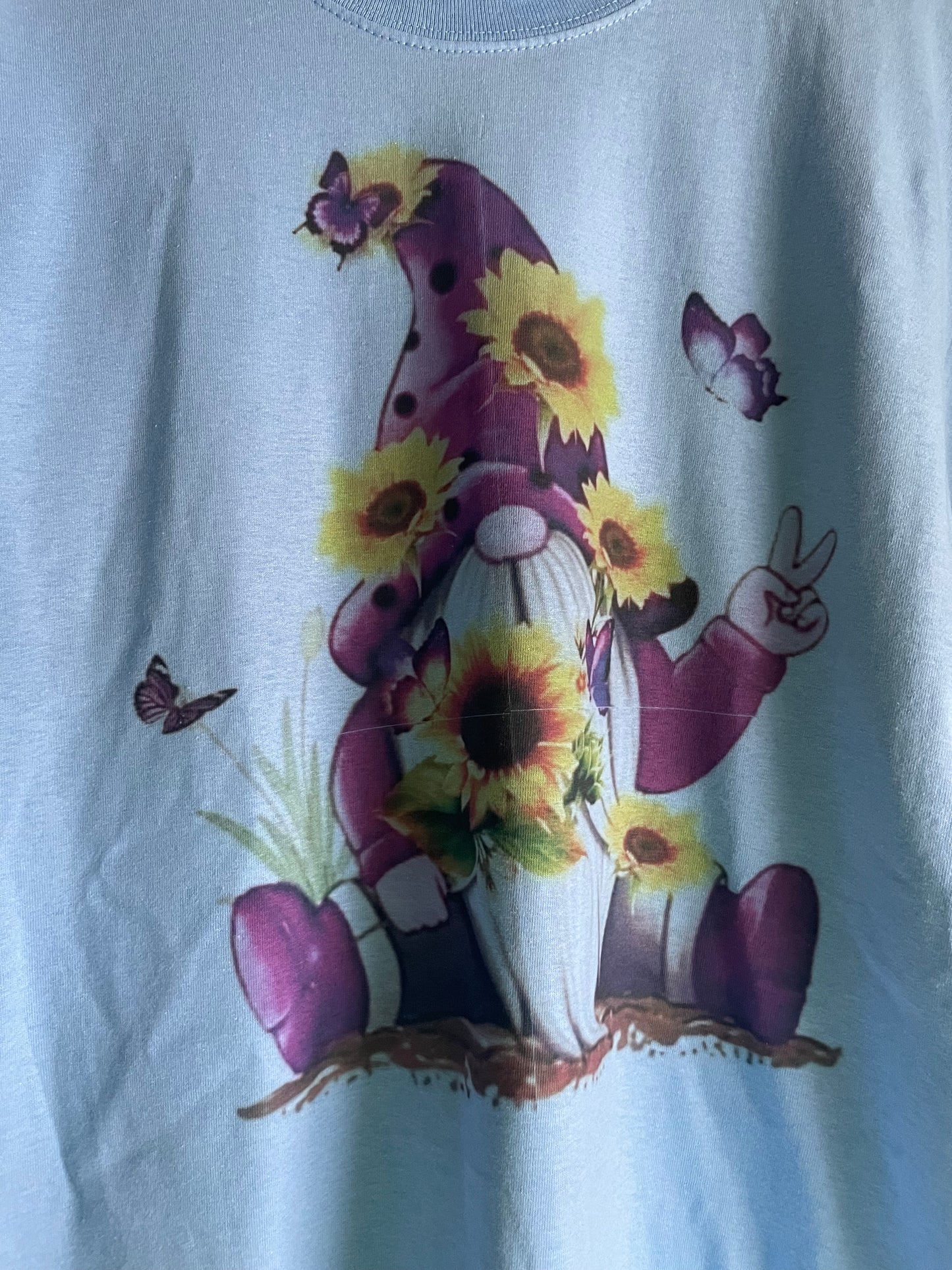 Gnome and Sunflower Printed Tee