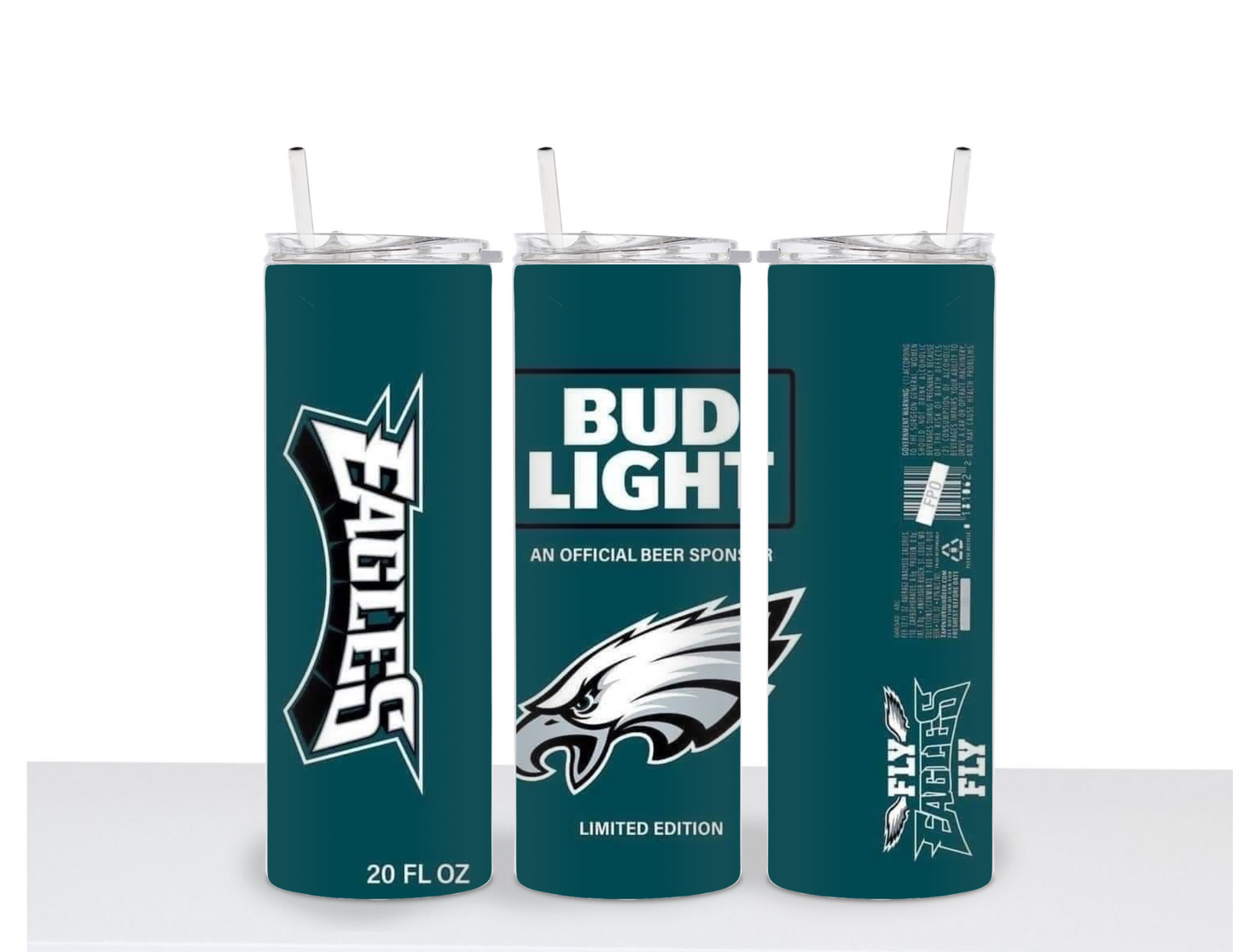 Philadelphia Eagles Bud Light 20oz Tumbler