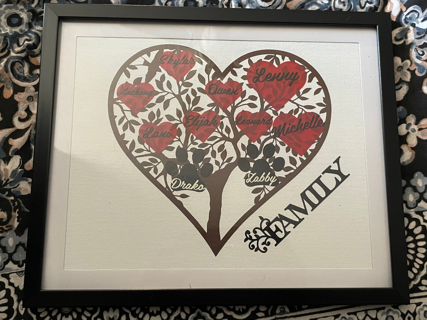 Family Heart Tree Personalized