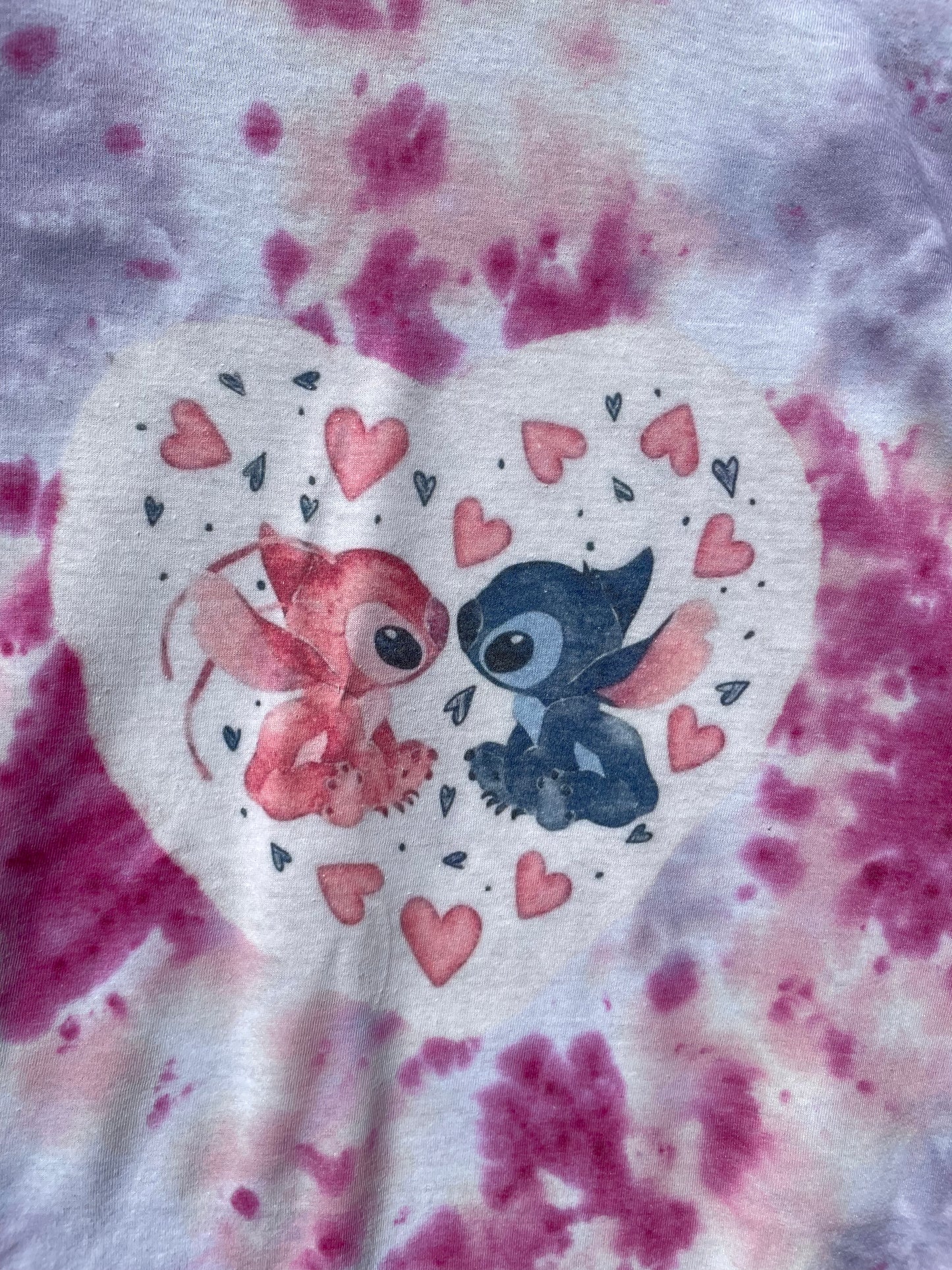 Tie Dye Stitch And Angel Love