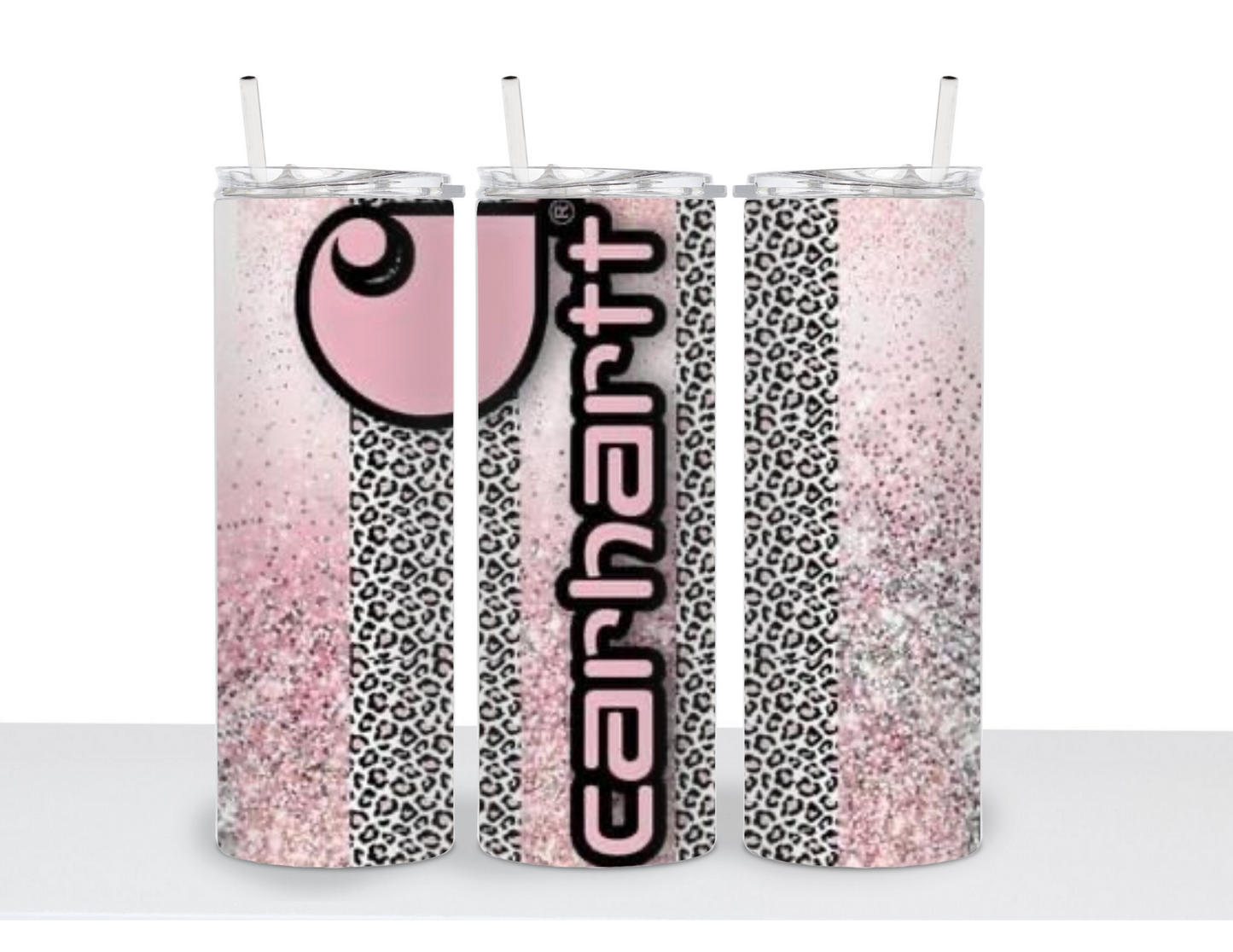 Carhartt Pink And Glitter 20oz Tumbler