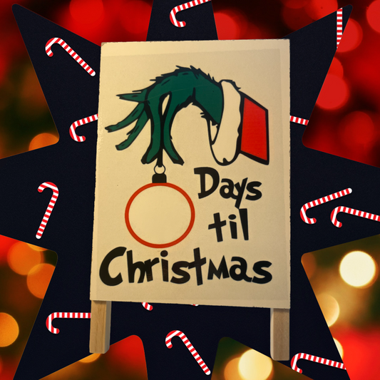 Days Til Christmas Easel