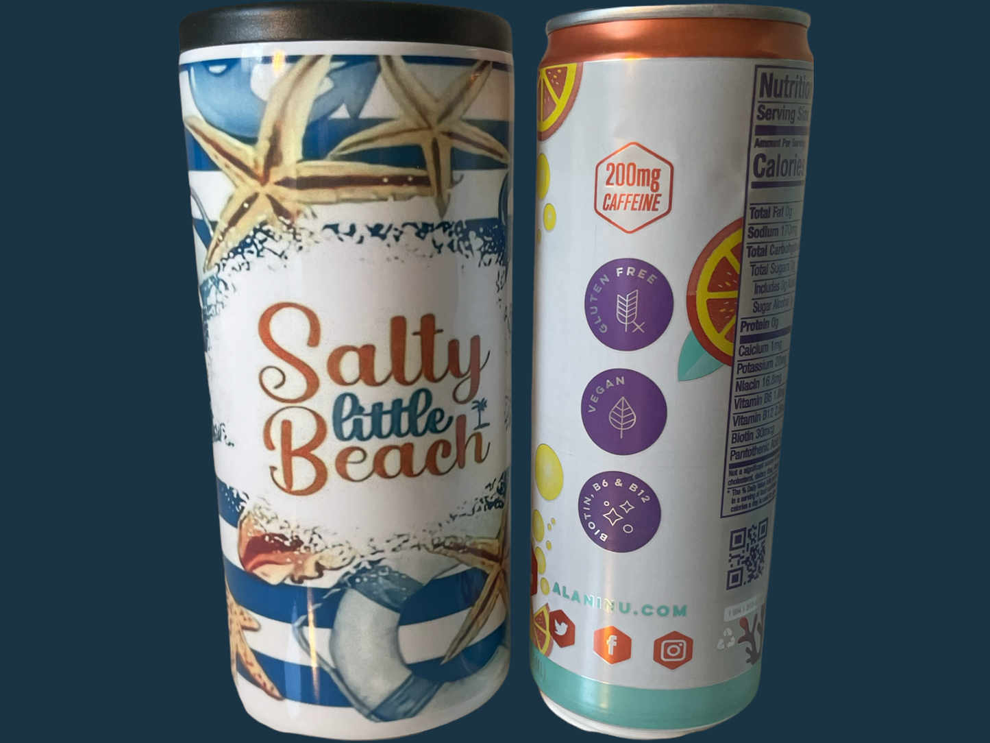 Salty Little Beach 11oz Can Cooler