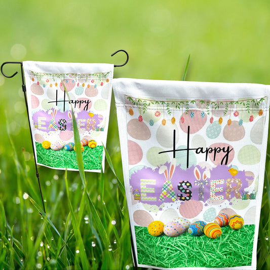 Happy Easter Garden Flag